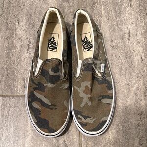 Vans Men's Camouflage Slip-On Sneakers